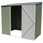 ABSCO 7 x 3 Space Saver Metal Shed in Pale Eucalyptus