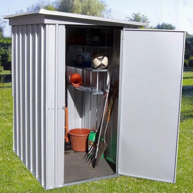 Store All Pent Metal Shed with Floor Support Kit 5 x 4