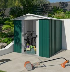 Yardmaster Emerald Deluxe 66GEYZ Metal Shed 1.86 x 1.86m